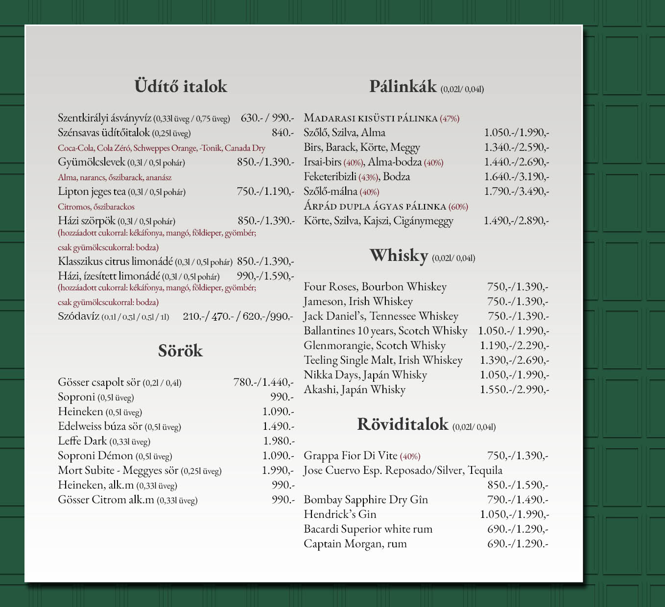 Etlap terv 2025091222